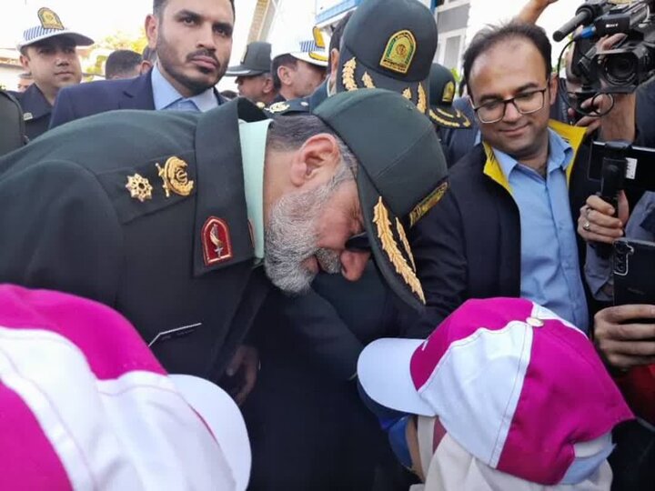 افتتاح مدرسه ترافیک توسط سردار رادان در استان کرمانشاه