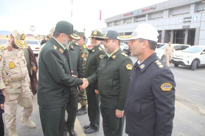 سردار رادان وارد ایلام شد سردار رادان وارد ایلام شد