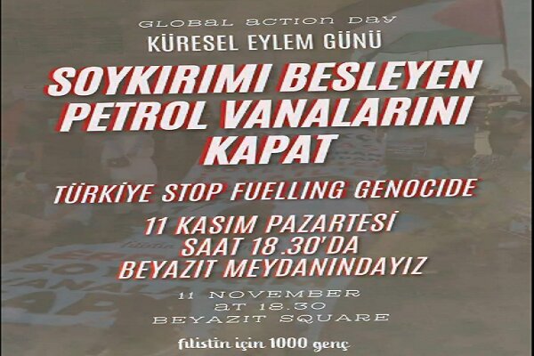 Filistin İçin Bin Genç grubu yarın Beyazıt Meydanı’nda toplanıyor