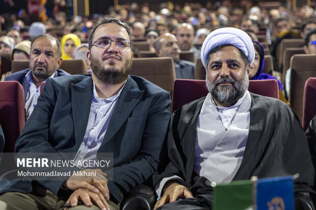  محمد مهدی دادمان رئیس حوزه هنری انقلاب اسلامی در رویداد تولید آثار هنری عملیات وعده صادق