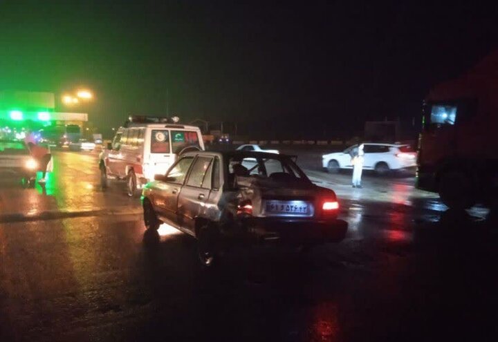 تصادف خودروهای سوختبر در بندرعباس با ۲ کشته و ۴ زخمی