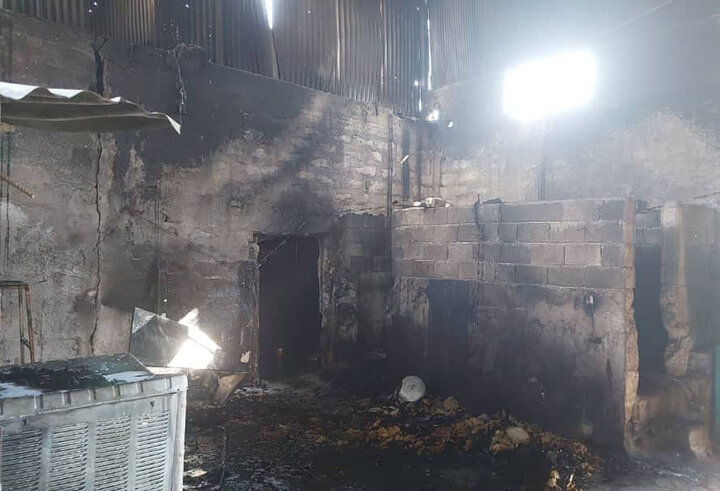 آتش سوزی کارگاه سبدسازی در شیراز مهار شد