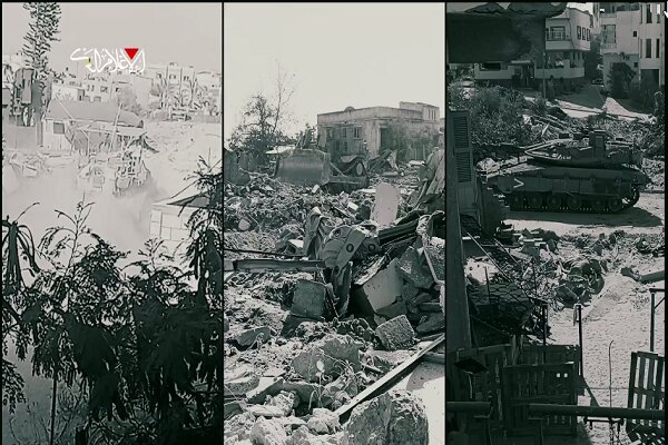 انهدام جنگافزارهای رژیم صهیونیستی در شمال نوار غزه+ فیلم و عکس