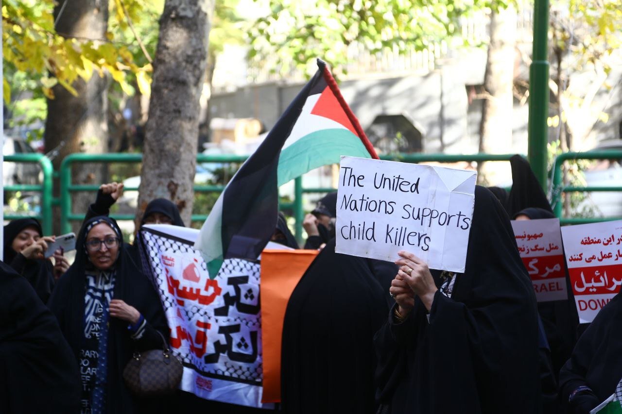 مردم تهران جنایات رژیم صهیونیستی را محکوم کردند