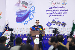 Presser of Iran’s Army Navy Cmdr. Rear Admiral Shahram Irani