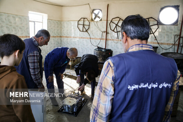 کاروان خدمت در روستای قَتلیش بجنورد