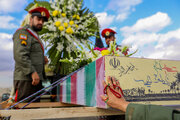 People in Tabriz hold funeral for unidentified martyrs