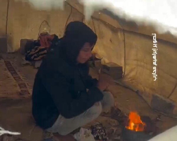 Filistinli mülteciler soğukla mücadelede Filistinli mülteciler soğukla mücadelede