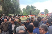 پیکر مطهر ۵ شهید گمنام وارد بوشهر شد