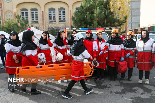 بیست و ششمین مانور زلزله و ایمنی در مدارس گرگان برگزار شد