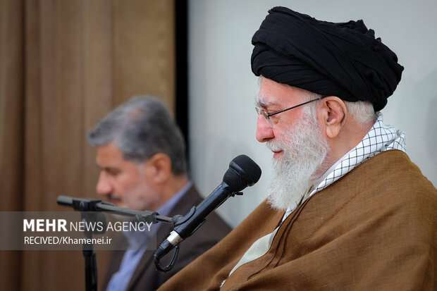 دیدار جمعی از فرماندهان نیروی دریایی ارتش با رهبر معظم انقلاب