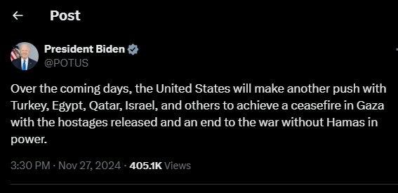 بایدن: آمریکا در روزهای آتی برای آتشبس غزه بیشتر تلاش میکند!