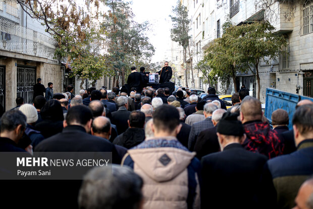 مراسم تشییع پیکر پدر شهیدان فاضل بجستانی