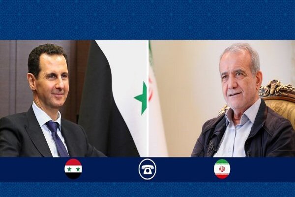 Pezeşkiyan ile Esad Suriye'yi görüştü Pezeşkiyan ile Esad Suriye'yi görüştü