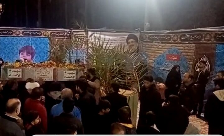 مراسم تشییع شهید گمنام در آبپخش