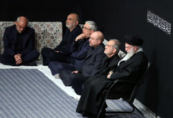 Leader attends 3rd night of Fatemiyeh mourning ceremony