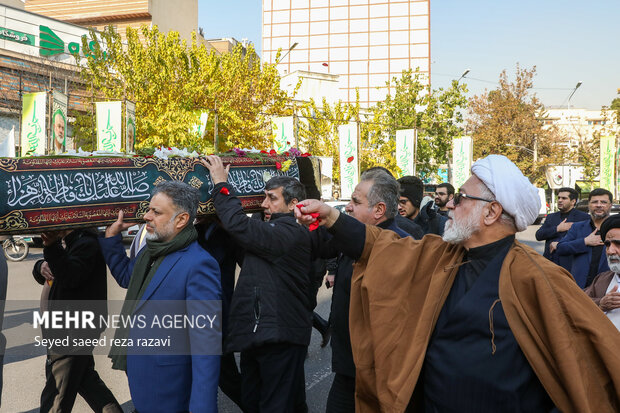 دسته عزاداری اهالی خیابان آیت‌الله طالقانی به مناسبت شهادت حضرت زهرا(س)