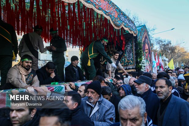 استقبال از شش شهید گمنام در بجنورد