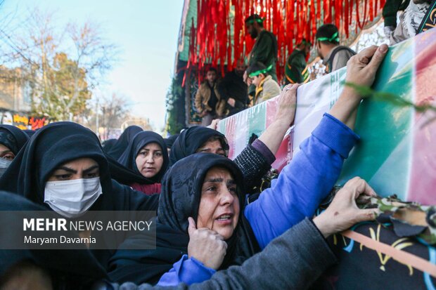 استقبال از شش شهید گمنام در بجنورد