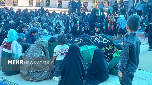 اجتماع بزرگ عزاداران فاطمی در بخش احمدی برگزار شد