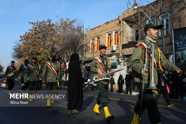 تشییع پیکر مطهر شهدای گمنام دفاع مقدس در تبریز تشییع پیکر مطهر شهدای گمنام دفاع مقدس در تبریز