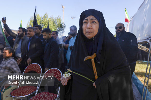 تشییع پیکر شهید گمنام در اداره کل ورزش و جوانان خوزستان