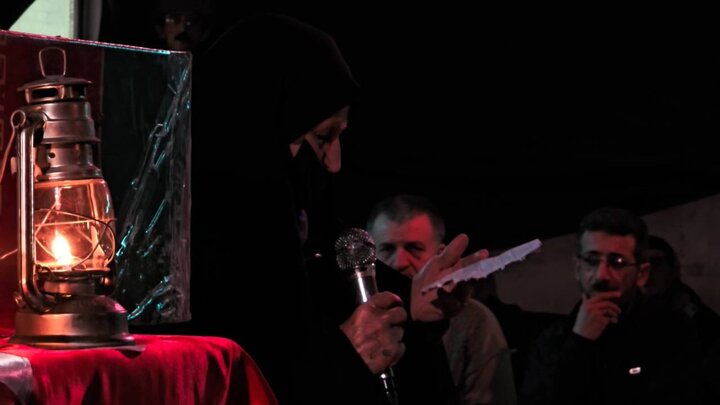 قرائت وصیتنامه توسط مادر دو شهید قوچانی