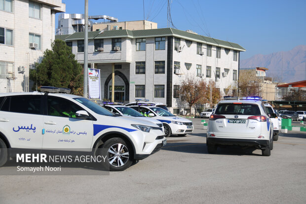 آغاز رزمایش طرح زمستانی راهور در کرمانشاه