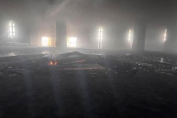 سوزاندن مقبره حافظ اسد به دست تروریستها+ فیلم