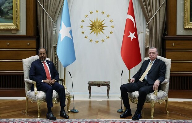 Erdoğan, Somali Cumhurbaşkanı Şeyh Mahmud ile görüştü