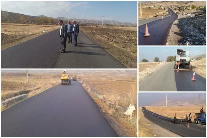 ۶۲ کیلومتر روکش آسفالت راههای فرعی و روستایی در لرستان اجرا شد