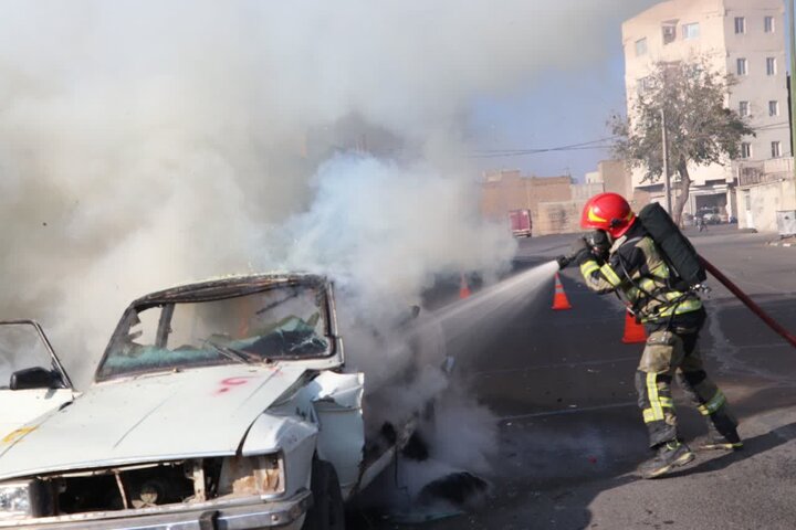 برگزاری مانور امداد و نجات جادهای در قزوین