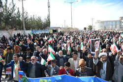 People in Birjand hold anti-Zionist rally