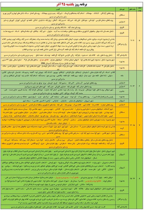 زمان‌بندی خاموشی‌های برق در خراسان شمالی اعلام شد+ جدول