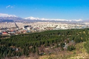 مردم به نام خود نهال در بوستان جنگلی سرخه‌حصار می‌کارند