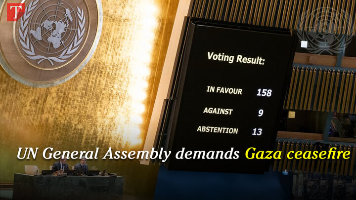 UN General Assembly demands Gaza ceasefire