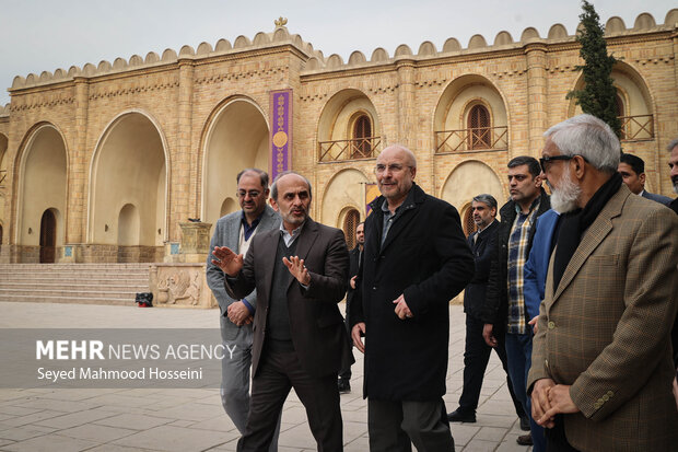 بازدید رئیس مجلس شورای اسلامی از مراحل ساخت دو سریال تلویزیونی