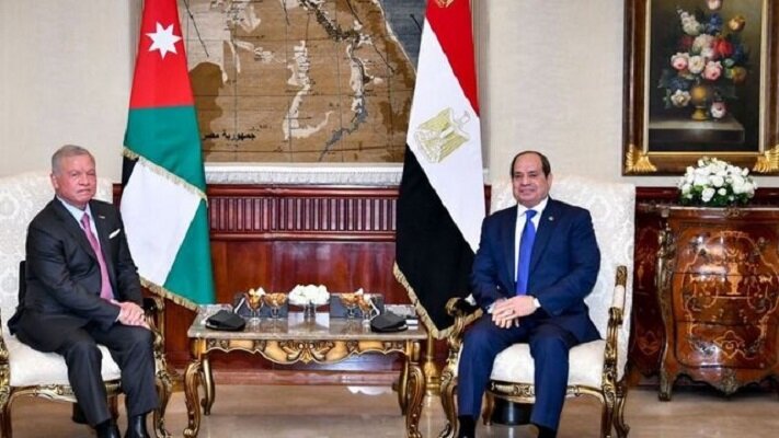 تاکید پادشاه اردن و رئیس جمهور مصر بر روند مسالمتآمیز انتقال قدرت در سوریه