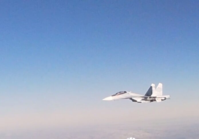 پرواز بمبافکنهای روسیه بر فراز آبهای «بالتیک»+ فیلم