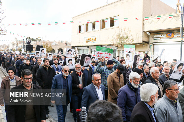 راهپیمایی ضدصهیونیستی «جمعه‌ خشم» در سمنان