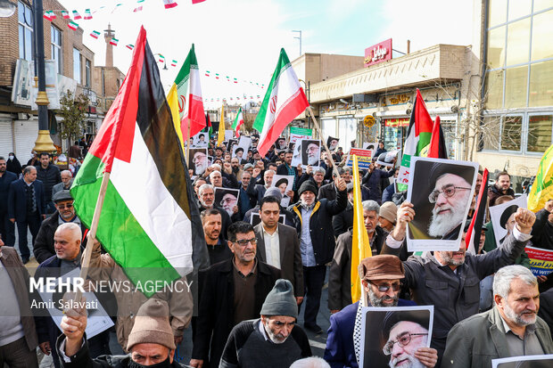 راهپیمایی ضدصهیونیستی «جمعه‌ خشم» در سمنان