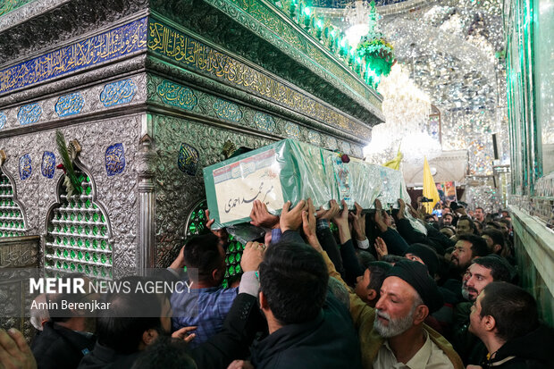 تشییع و خاکسپاری پیکر شهید مدافع حرم تیپ فاطمیون، شهید «میرمحمد احمدی» در شیراز