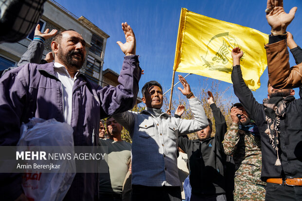 تشییع و خاکسپاری پیکر شهید مدافع حرم تیپ فاطمیون، شهید «میرمحمد احمدی» در شیراز