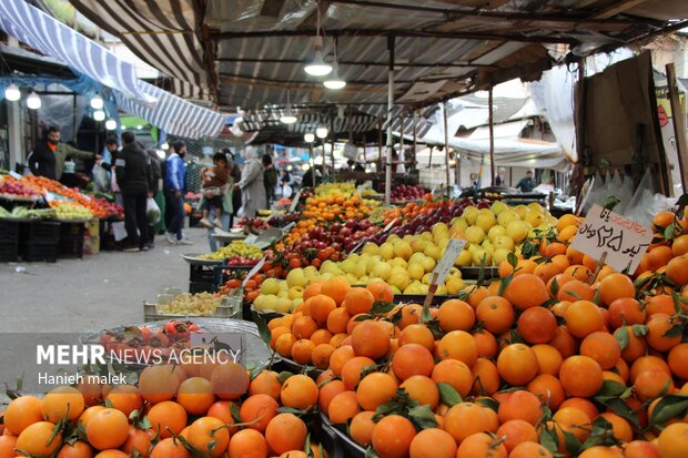 بازار شب یلدا در گرگان