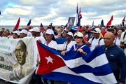 Thousands in Havana protest US hostility toward Cuba