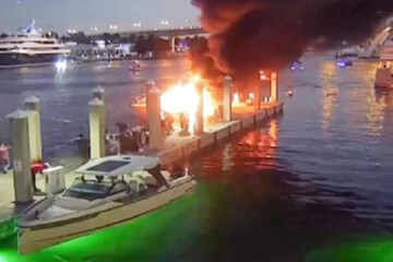 VIDEO: Boat explodes at Florida marina, killing 1, injuring 5