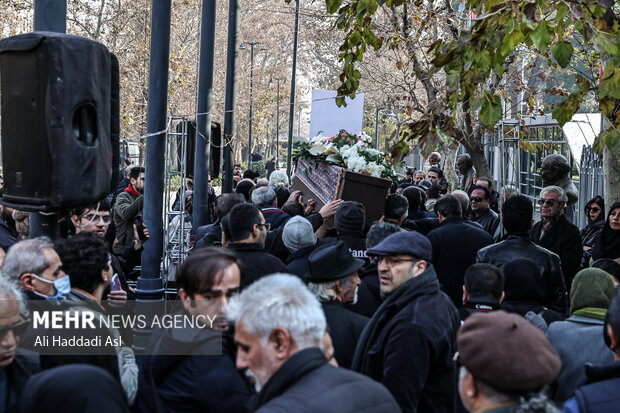 Funeral ceremony of veteran Iranian actress ‘Zhaleh Olov”
