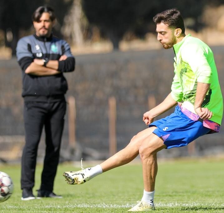 تصاویری از تمرین خیبر پیش از دیدار با سرخپوشان