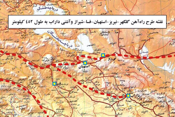 ۵ خط ریلی فارس و تاثیر مهم آن در برقراری ارتباط شمال به جنوب