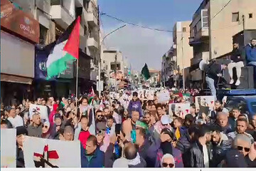 VIDEO: Pro-Palestine march in Jordan